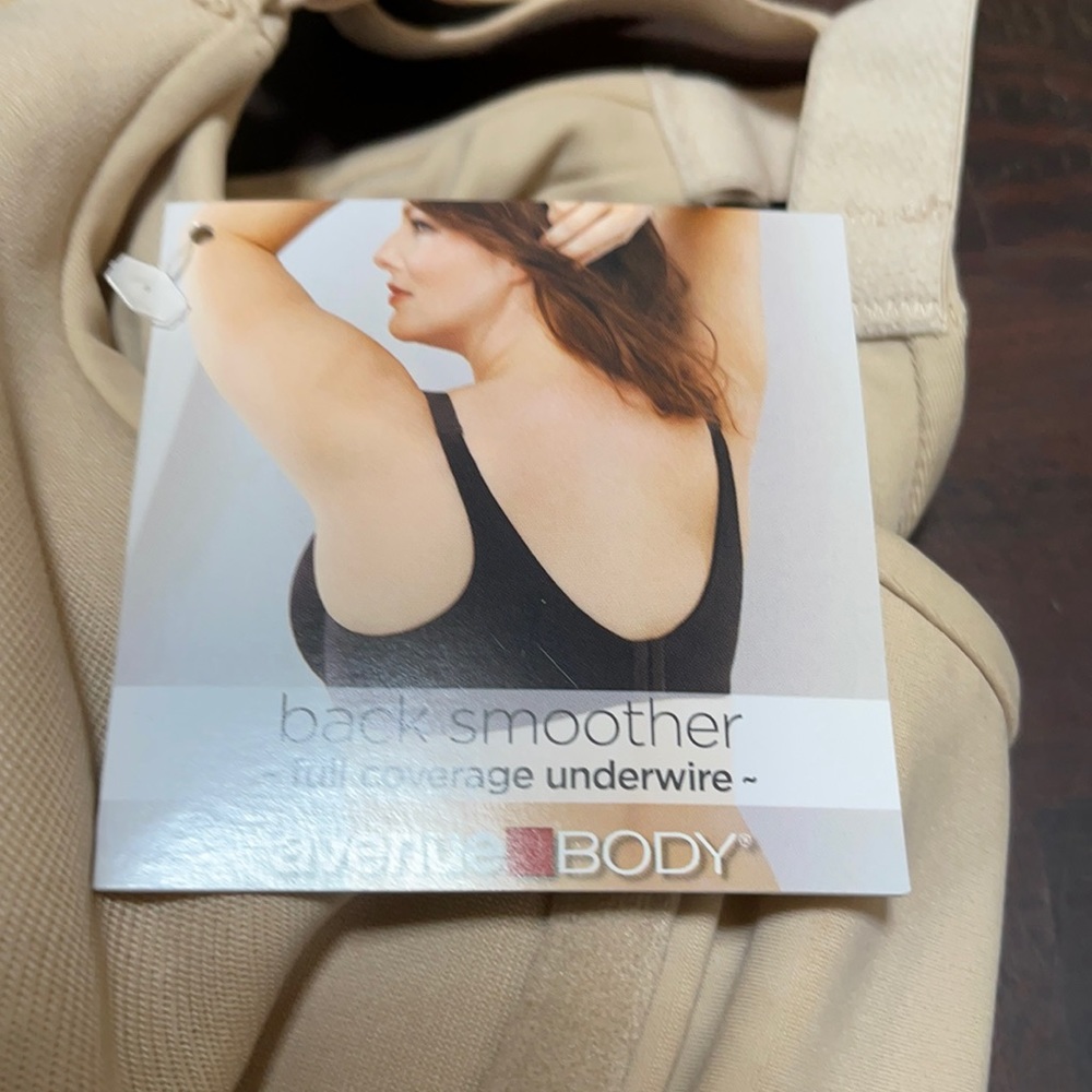 Avenue back smoother tan color underwire bra, size 46C